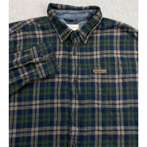 Field & Stream Shirt Mens M Plaid 100% Cotton Long Sleeve Button Down‎